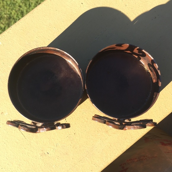 Accents Indian Candle Holders Set Made In India Heart Clover Shapes